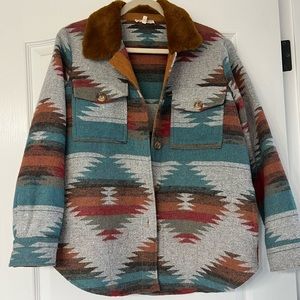 New Aztec oversized Shacket. Size S